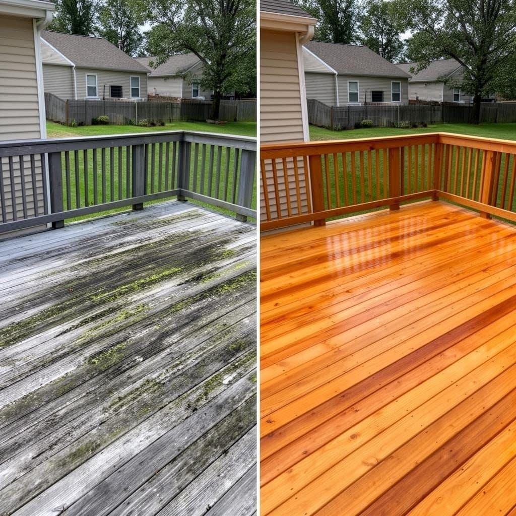 Deck Cleaning in Mebane NC by Steinbicker Pressure Washing