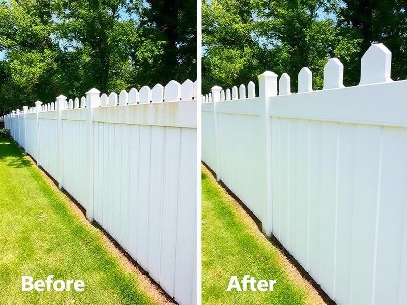 Fence Cleaning in Mebane NC by Steinbicker Pressure Washing