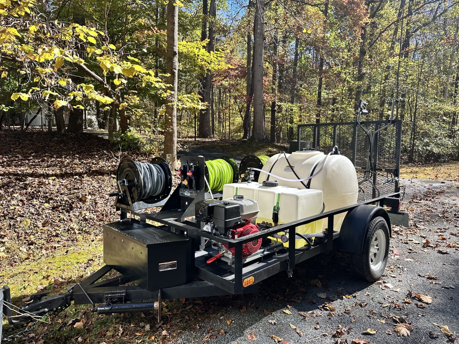 Professional pressure washing equipment and trailer in Mebane NC