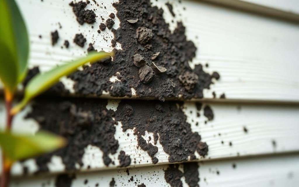 Mold and algae growth that soft washing removes