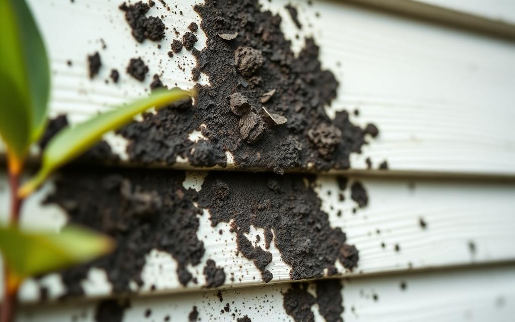 Mold and algae growth that soft washing removes