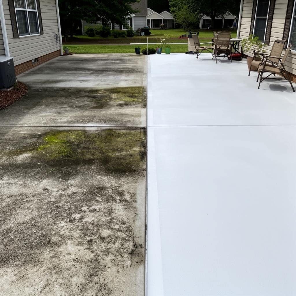 Patio Cleaning in Mebane NC by Steinbicker Pressure Washing
